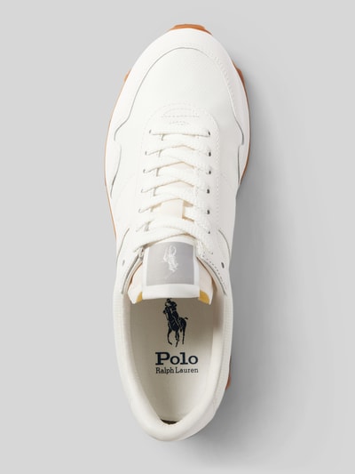 Polo Ralph Lauren Sneaker aus Leder-Mix Modell 'Trail' Weiss 3