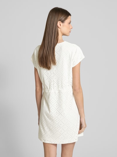 Vero Moda Getailleerde mini-jurk met ajourpatroon, model 'TASSA' Wit - 5