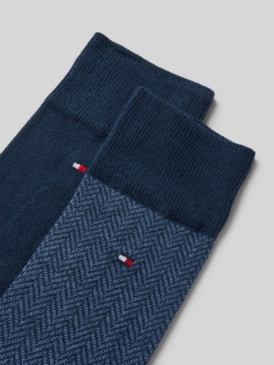 Tommy Hilfiger Socken mit Label-Detail im 2er-Pack Dunkelblau 2