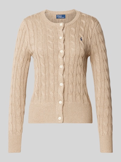 Polo Ralph Lauren Strickjacke mit Knopfleiste Sand 1