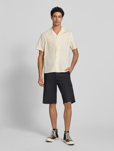 Levi's® Regular Fit Freizeithemd aus Baumwoll-Leinen-Mix Modell 'SUNSET' Offwhite 1