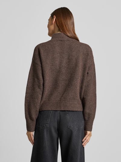 Neo Noir Relaxed Fit Strickpullover mit Woll-Anteil Modell 'Paulina' Dunkelbraun 5