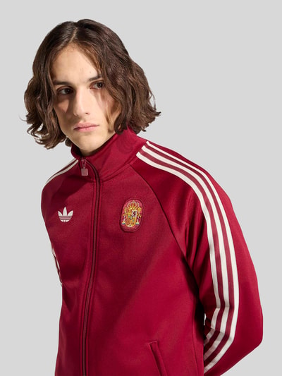 adidas Originals Regular Fit Trainingsjacke Spanien mit Baumwoll-Anteil Bordeaux 3