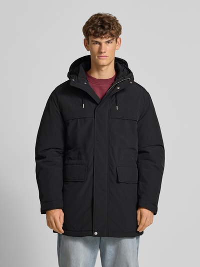Tommy Jeans Parka o kroju regular fit z kapturem model ‘CITY READY’ Czarny 4