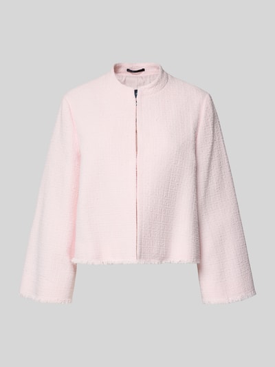 Produktfoto, Blazer mit Fransensaum Modell 'Judit' von JOOP! in Bouclé-Optik, heller Rosaton, gerader Schnitt, Baumwoll-Mix, strukturierte Oberfläche
