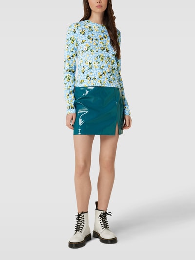 Marc O'Polo DENIM Longsleeve mit Allover-Muster Hellblau 1