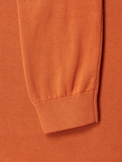 s.Oliver RED LABEL Strickpullover mit Label-Stitching Dunkelorange 4