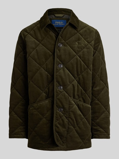 Polo Ralph Lauren Regular Fit Cordjacke mit Umlegekragen Oliv 2