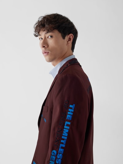 VETEMENTS Sakko mit Statement-Prints Bordeaux Rot 3