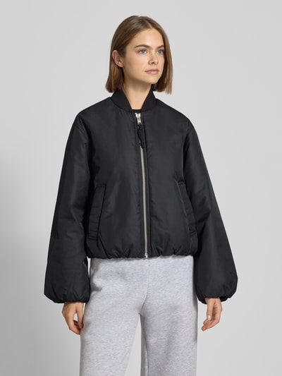 Marc O'Polo Denim Regular fit blouson met ballonmouwen Zwart - 4