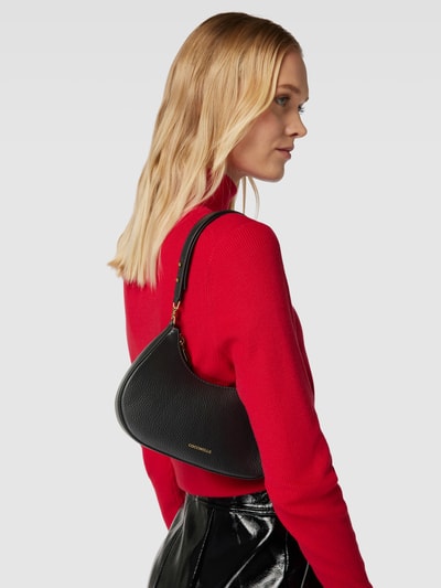 Coccinelle Umhängetasche mit Label-Print Modell 'CARRIE' Black 1