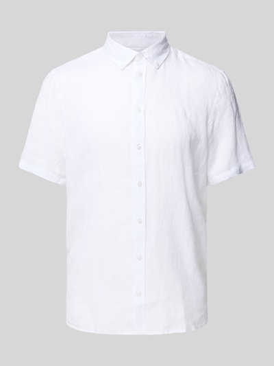 Casual Friday Koszula casualowa o kroju slim fit z kołnierzykiem typu button down model ‘Anton’ Biały 2