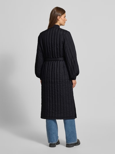 RAINS Mantel mit Steppnähten Modell 'Banja' Black 5