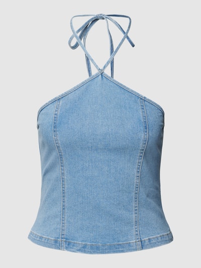 Noisy May Bandeau-Top in Denim-Optik Modell 'NICKY' Jeansblau 2