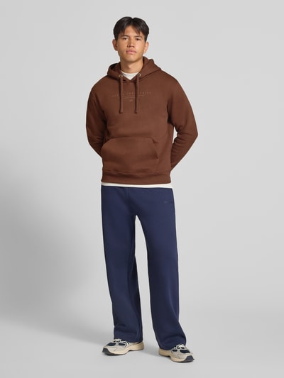 Alpha Industries Relaxed Fit Hoodie aus Baumwoll-Mix mit Label-Detail Hellbraun 1
