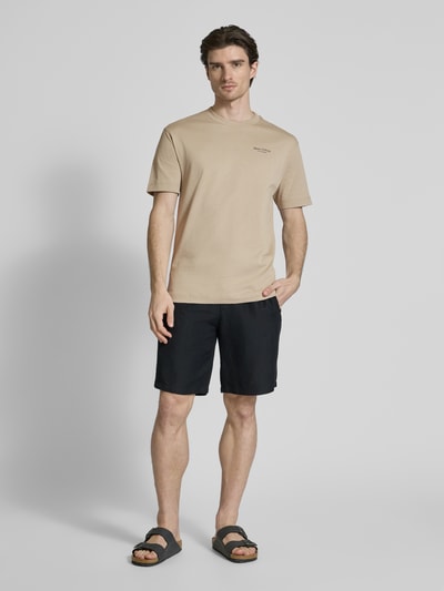Marc O'Polo Relaxed Fit T-Shirt aus reinevr Baumwolle Sand 1