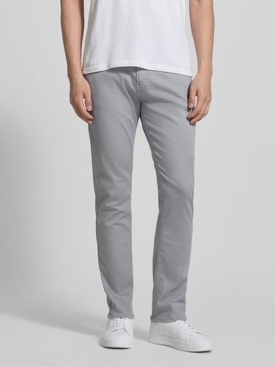 Pierre Cardin Jeansy z detalem z logo model „Lyon” Jasnoszary 4