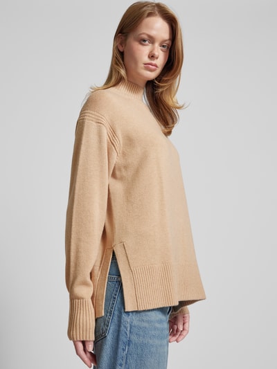 Someday Gebreide pullover met opstaande kraag, model 'Tahila' Ecru - 3