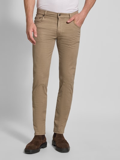bugatti Modern Fit Hose im 5-Pocket-Design Beige 4