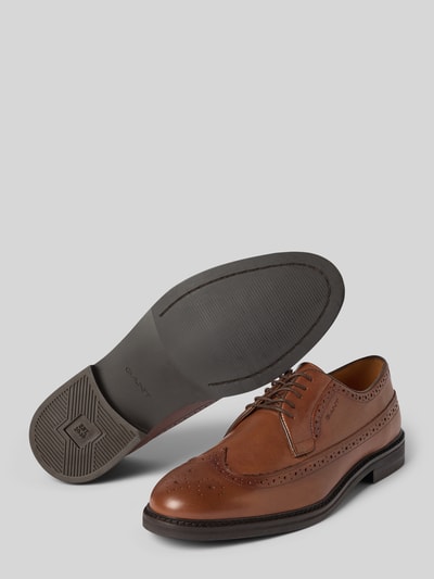GANT Schnürschuhe aus echtem Leder Modell 'Bidford' Cognac 4