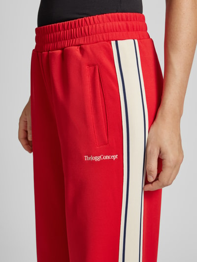 TheJoggConcept Sweatpants met elastische band, model ‘SIMA’ Rood - 3