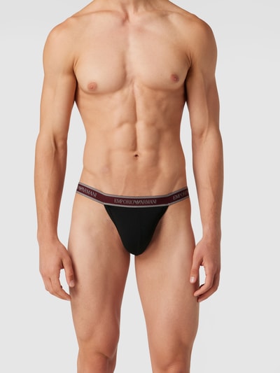 Emporio Armani Jockstrapy z dodatkiem streczu w zestawie 2 szt. Bordowy 1