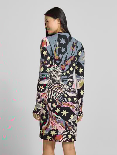 Marc Cain Knielange jurk met opstaande kraag Zwart - 5