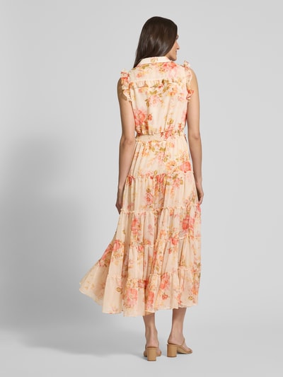 ADLYSH Cocktailkleid mit Volants Hellrosa 5