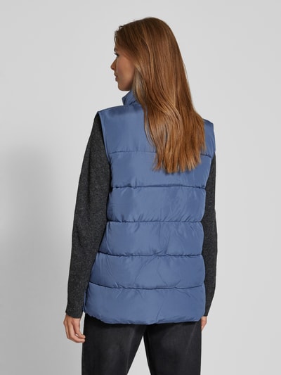 Fransa Bodywarmer met opstaande kraag, model 'mabelle' Blauw - 5