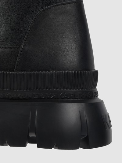 Karl Lagerfeld Boots aus Leder Modell 'Trekka Max' Black 2