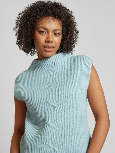 OPUS Strickshirt mit Turtleneck Modell 'Pipeti' Hellblau 3