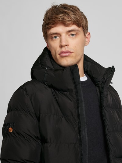 Superdry Steppjacke mit Reißverschlusstaschen Black 3