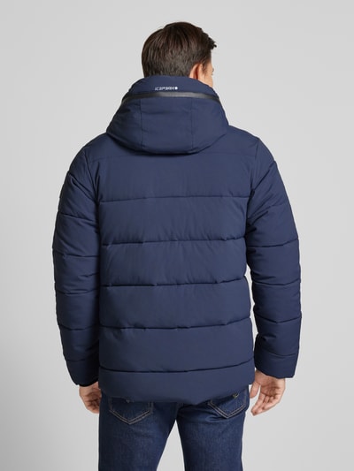 Icepeak Regular fit gewatteerd jack met capuchon, model 'BIXBY' Marineblauw - 5