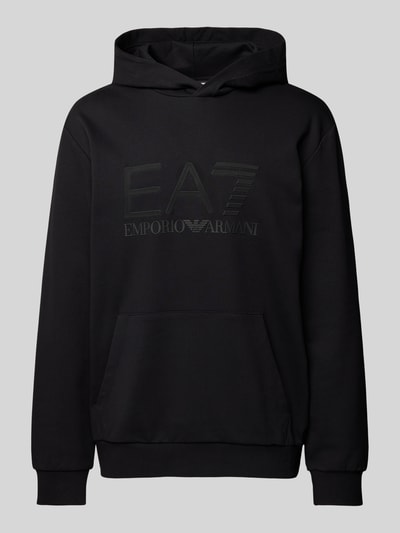 EA7 Emporio Armani Hoodie mit Label-Print Black 2