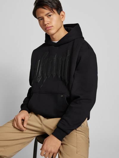 KARL KANI Hoodie mit Label-Print Black 3