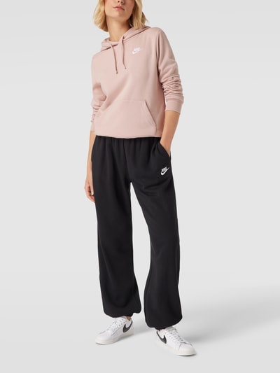 Nike Hoodie mit Label-Stitching Modell 'CLUB' Rosa 1