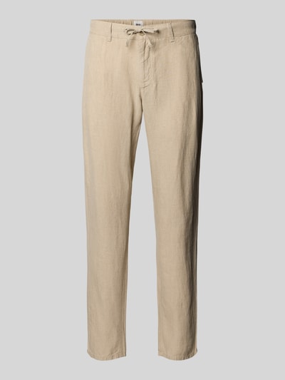 Brax Leinenhose mit Tunnelzug Modell 'FABIO JOK' Beige 2