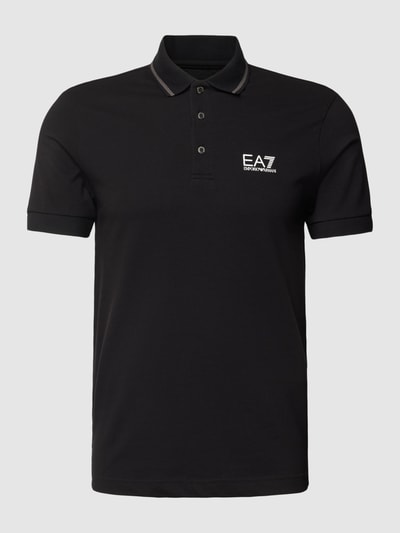 EA7 Emporio Armani Poloshirt met labelprint Zwart - 2