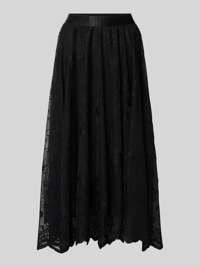 FREE/QUENT Midirock mit elastischem Bund Modell 'LALLY' Black 2