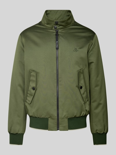 Marc O'Polo Harrington Jacket mit Stehkragen Oliv 2