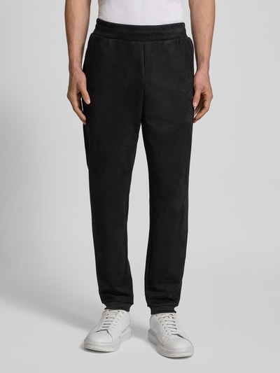 EA7 Emporio Armani Sweatpants met labeldetail Zwart - 4