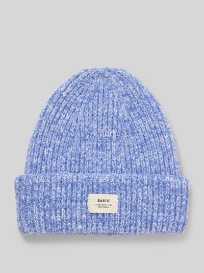 Barts Muts in gebreide look, model 'Owlet' Blauw - 1