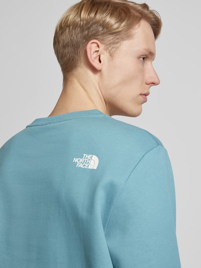 The North Face Sweatshirt mit Label-Print Petrol 3