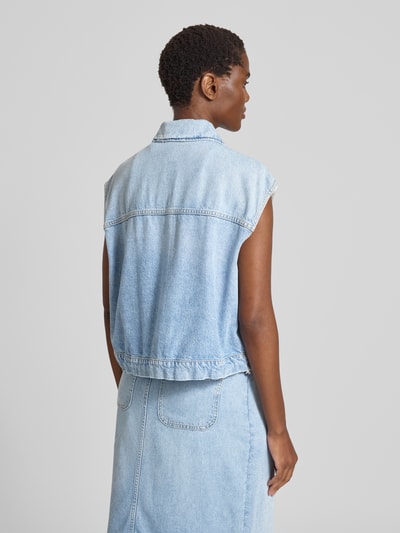 Marc O'Polo Regular fit jeansgilet van een mix van lyocell en katoen Blauw gemêleerd - 5