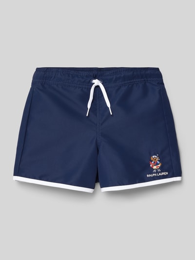 Polo Ralph Lauren Kids Badehose mit Label-Stitching Marine 1