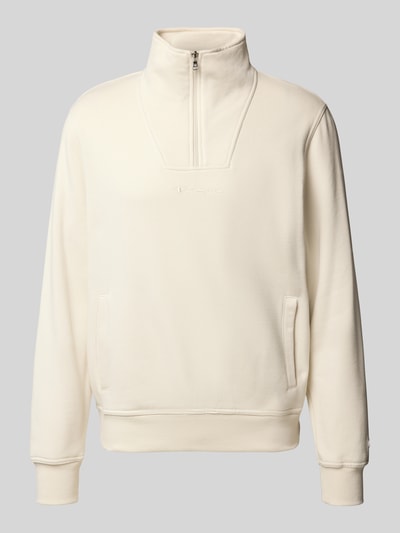 CHAMPION Schipperstrui met logostitching en steekzakken Offwhite - 2