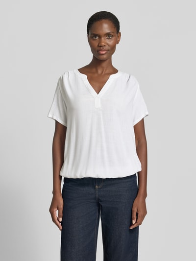 Tom Tailor Regular Fit Bluse aus reiner Viskose Weiss 4