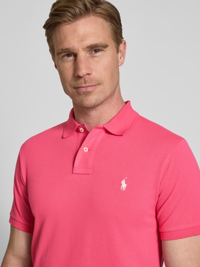 Polo Ralph Lauren Poloshirt mit Label-Stitching Pink 3