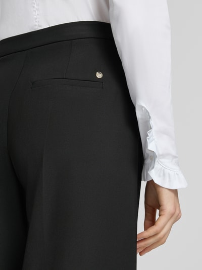 MOS MOSH straight fit pantalon met persplooien model 'Leya Miley' Zwart - 3