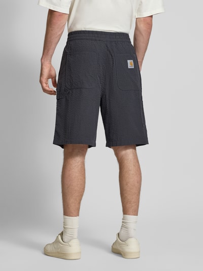 Carhartt Work In Progress Korte broek met structuurmotief, model 'Toland' Zwart - 5